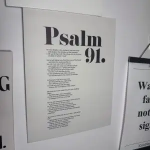 Psalm 91 Foam Board Display