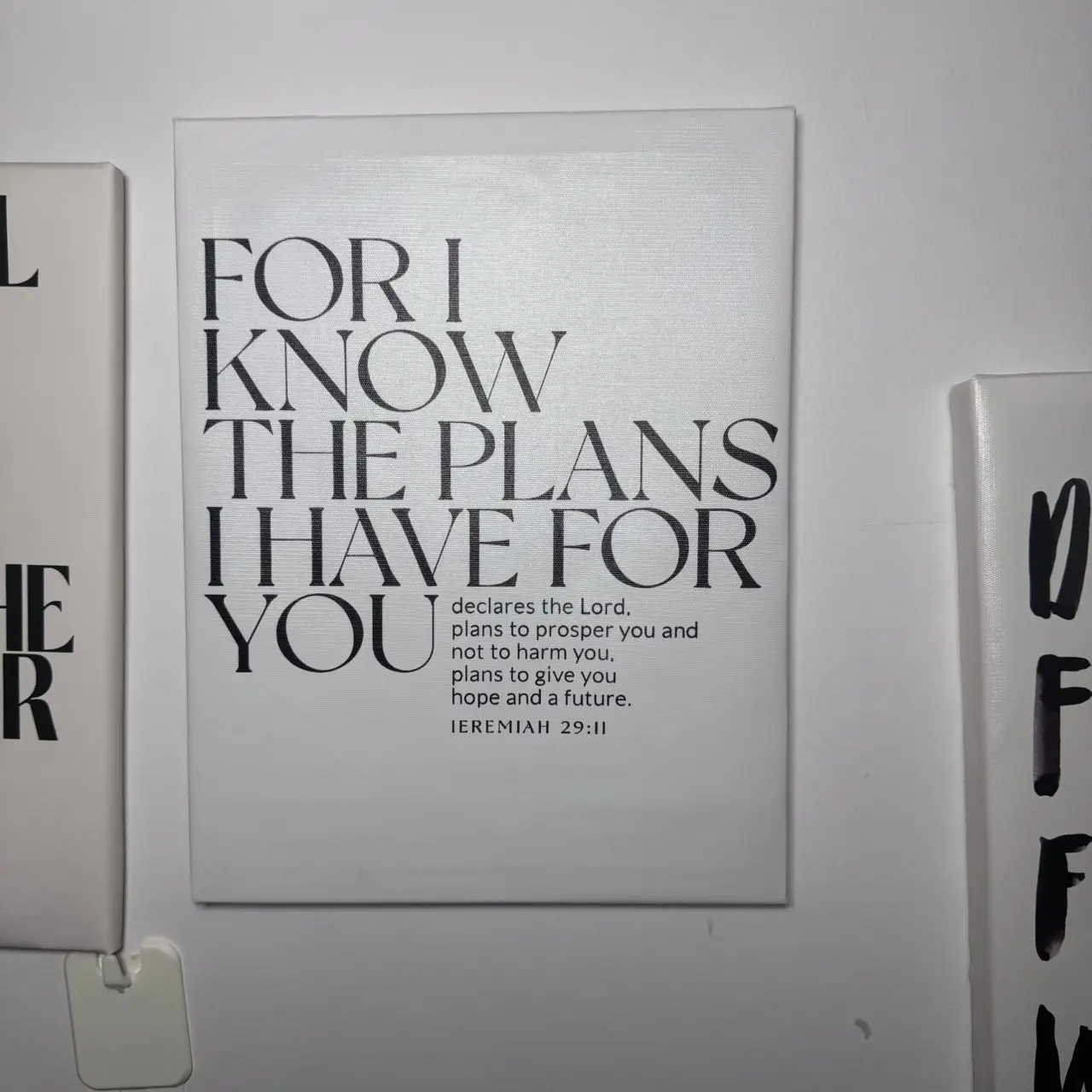 For I Know the Plans…” Framed Canvas - Image 2